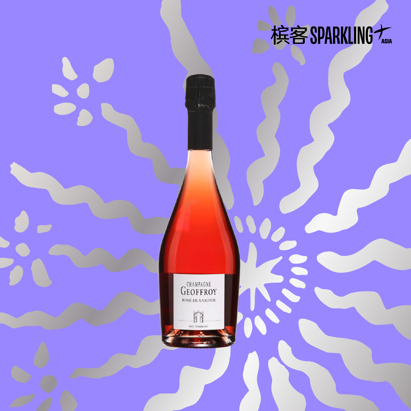 Geoffroy Rosé de Saignée 1er Cru  酒福华桃红香槟 750ml