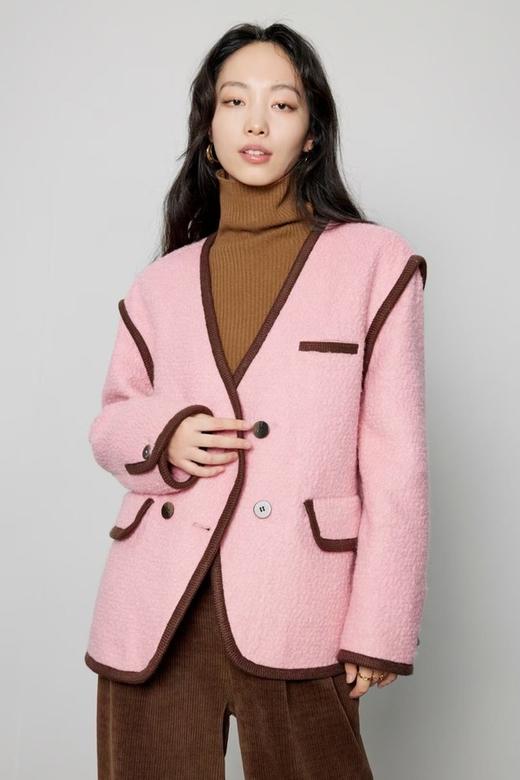 amadella 小香风粉色羊毛加厚外套 19294 商品图0