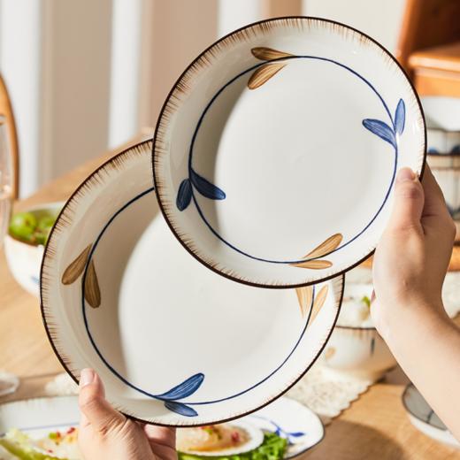 【慕系MUXI釉下彩春芽16件套】 🌈特别喜欢这套温柔的气息，🤩釉下彩质感融入生活之美💕光是看着也心生喜悦 🍂可以放入微波炉、烤箱、洗碗机、消毒柜使用〰️💓 商品图4