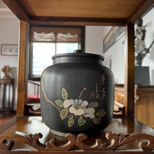 建水紫陶茶叶罐   陶瓷罐 商品图2