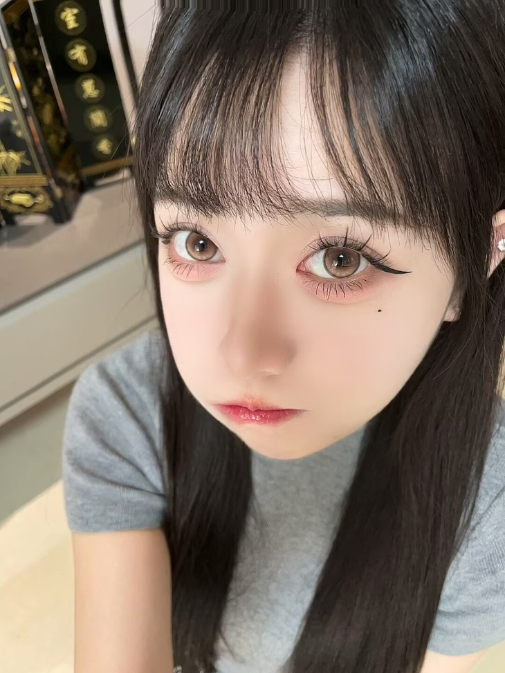 DorisCon香杏蜂蜜14.5mm 棕色 半年抛美瞳 淡颜网感柔亮显白奶油水光棕 - VVCON美瞳网