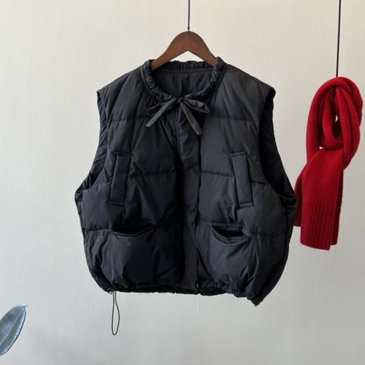 💖【小野日记 Yono's Diary韩系小圆领羽绒马甲XY-F-24835款】☀️ ❤️深秋初冬时节在里面搭一件纯色的🌈长袖T恤、卫衣、羊绒衫、毛衣 商品图5