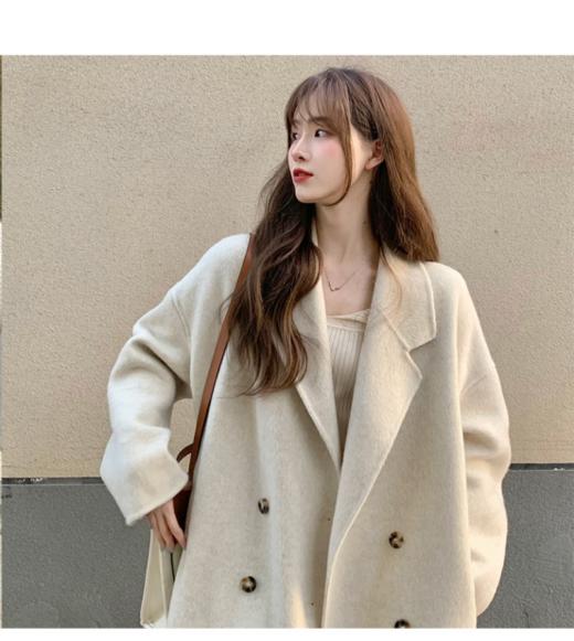 🌈【出口欧洲！高端羊绒长款毛呢大衣外套】🔥无论是版型还是品质都是绝绝子~🍃 💯源头出货，品质对标市面上的800-900的品质 商品图1