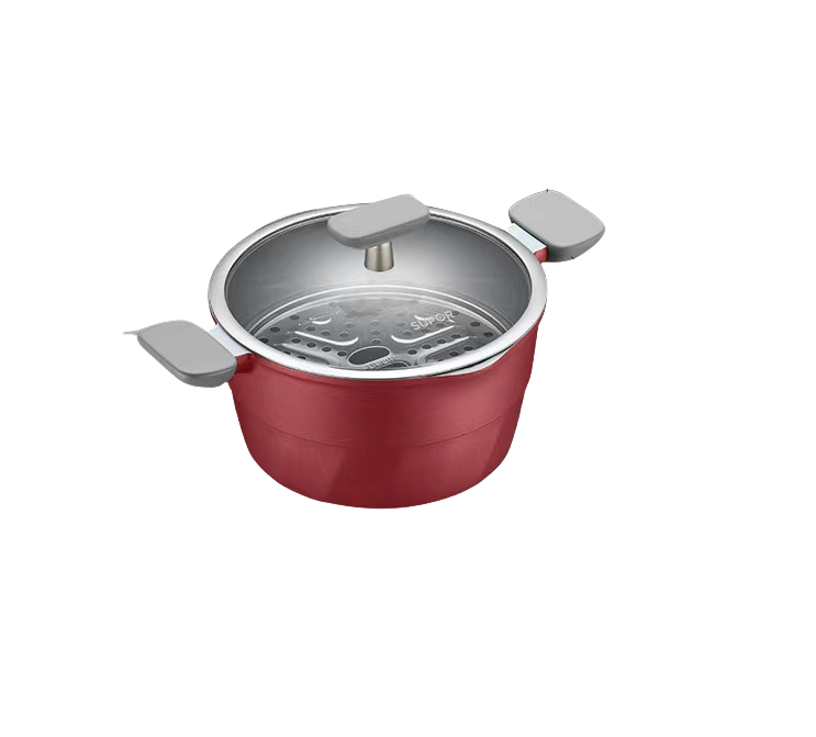 SUPOR苏泊尔陶晶健康汤锅晶铸系列NT22WA3 带蒸层   22CM