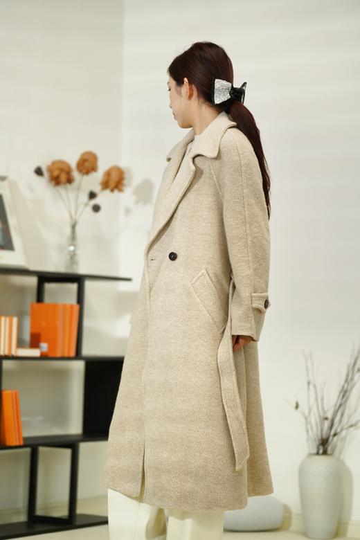 【S3M2】AM气质显瘦白大衣6D8319160130 商品图1