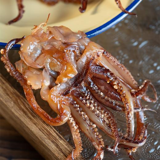 【顺丰/京东】现烤鱿鱼系列| 鱿鱼头/鱿鱼丝，精选渤海湾捕捞鱿鱼，现烤才是真的鲜，高蛋白小零食，无添加剂，120g/袋 商品图1