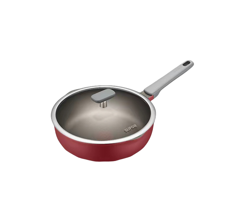 SUPOR苏泊尔火红点钛磨力不粘煎炒锅晶铸系列NJ28WA3    28CM