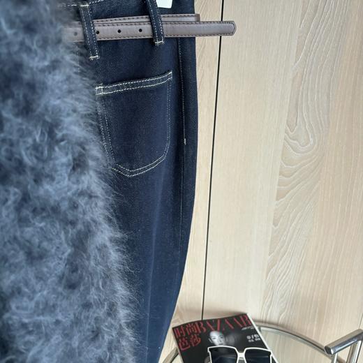 PIANAI冷小姐# 怕冷星人福音~磨毛加厚明线复古牛仔裤 商品图2