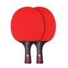 「送球包+球！2支装」德尔惠乒乓球拍套装 专业弹力初学者儿童成人直拍横拍体育用品 商品缩略图4