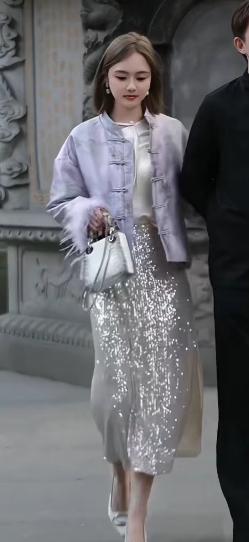 清仓捡漏【过年战袍】LIN CHAO ZHANG 【西湖十景】满版钻石缎羽绒服 商品图0