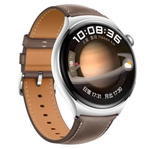 华为 WATCH 4 智能手表 幻月黑 氟橡胶表带 商品图1