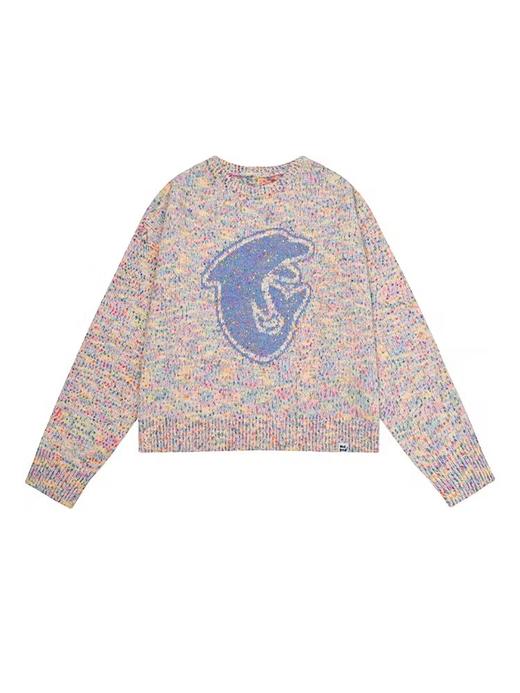 马得工地/MDGDMY244338/海豚提花彩点圆领毛衣 商品图3