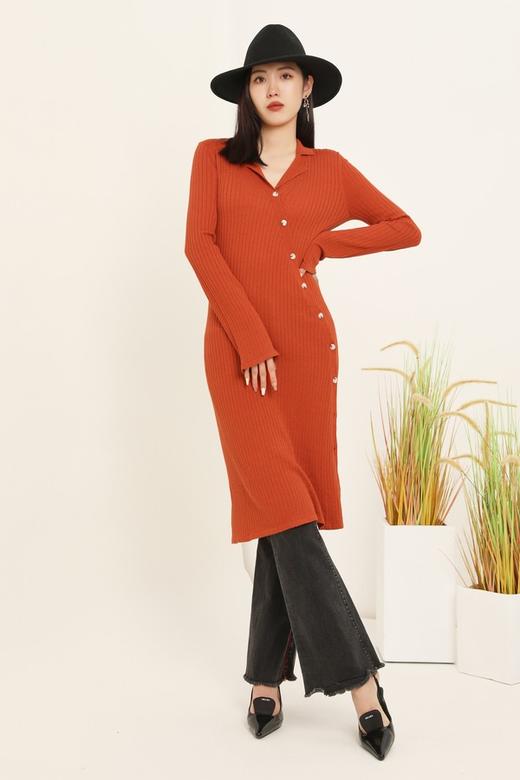 ANSUABEL POLO领开衫式针织连衣裙 14700 商品图1