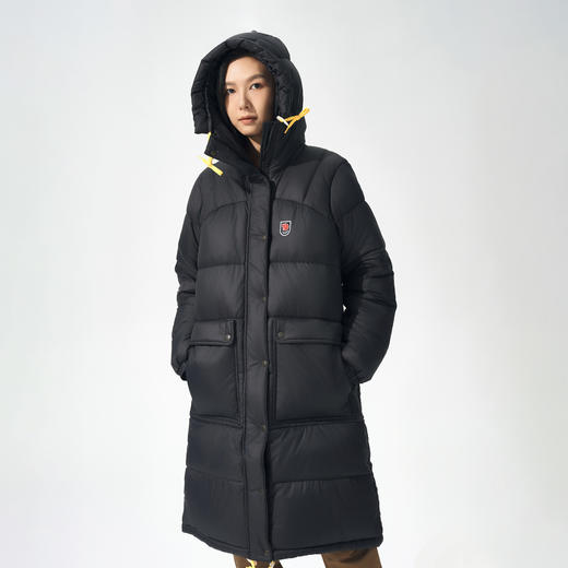 北极狐 长款白鹅绒羽绒服女士 防风保暖户外极地探险鹅绒服86126 商品图4