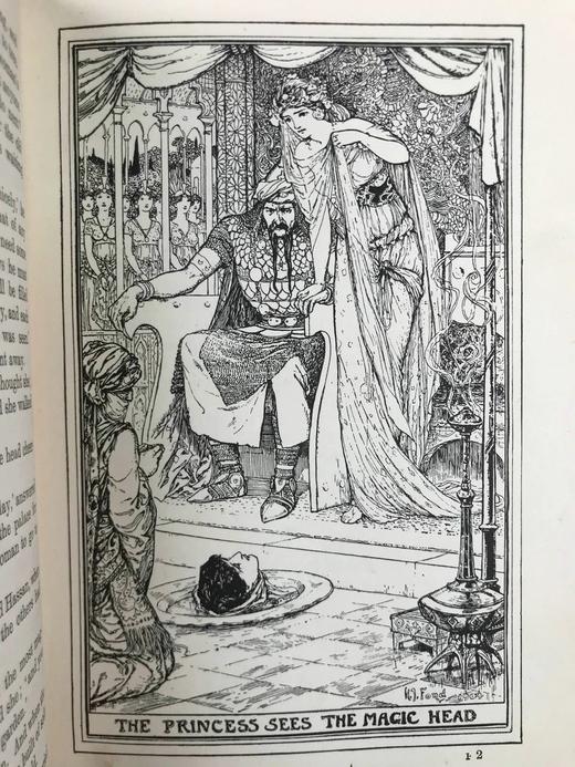 1919年 安德鲁·朗格《棕色童话书》 8幅彩色与大量黑白插图 漆布精装32开 商品图10