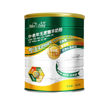 美羚中老年无蔗糖羊奶粉600g 商品图1