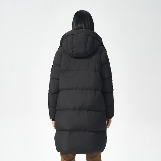 北极狐 白鹅绒长款羽绒服 冬季加厚保暖轻便连帽鹅绒服 09242202 商品图3