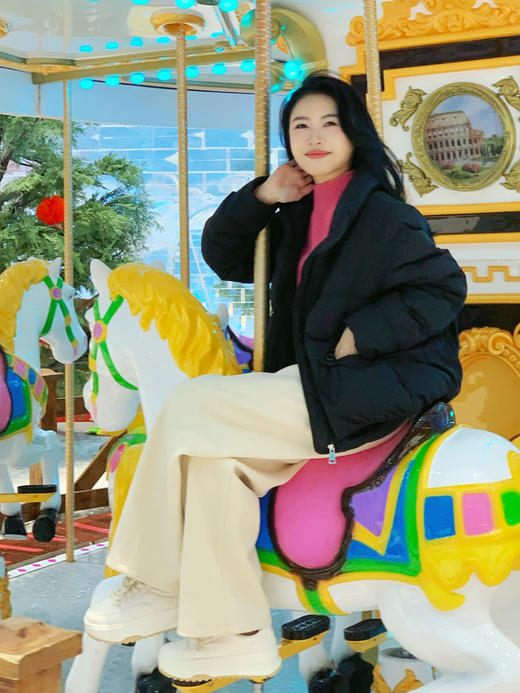 【百图lulu定制】【暖宝宝羽绒服】90白鸭绒 防泼水 加厚保暖羽绒服 不露腰 短款羽绒服 商品图10