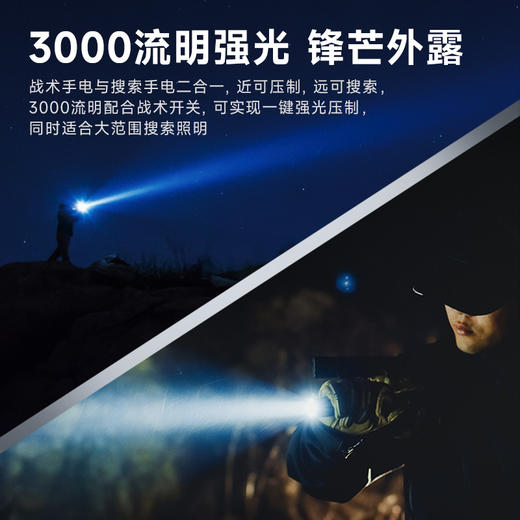 纳丽德 TA30C MAX暗影橄榄绿色战术手电勤务强光户外EDC手电 商品图2