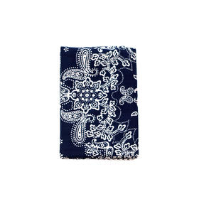 HUJI祤集小方巾插画佩斯利纹腰果花