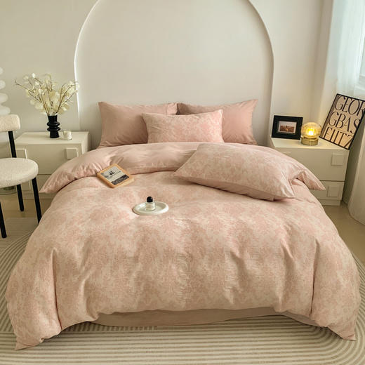 顶柔纯棉磨毛款提花三/四件套套|五星酒店品质，母婴级A类面料 商品图0