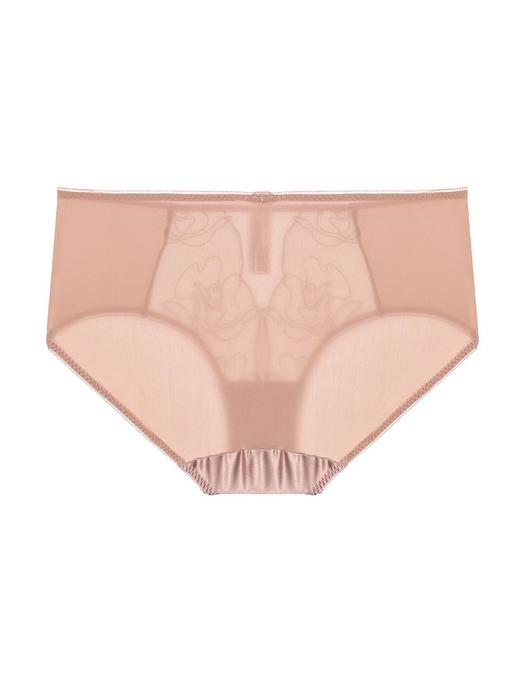 爱慕玫瑰丝语内裤女棉质底裆性感蕾丝中腰平角裤 商品图1