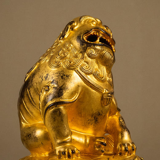 清 木胎漆金瑞兽香薰 商品图2