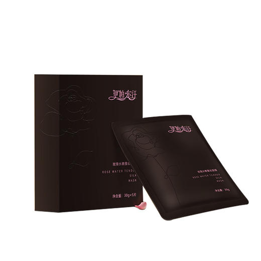 伊帕尔汗玫瑰精油水嫩蚕丝面膜补水保湿面膜贴 5片装官方旗舰店 商品图6