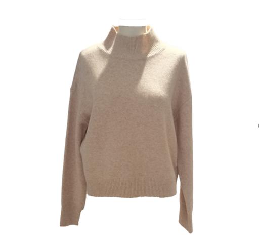 【M1L1】AM杏色半高领毛衫6D8810450160 商品图0
