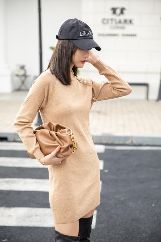 amadella 高领收腰包臀针织连衣裙 14692 商品图1