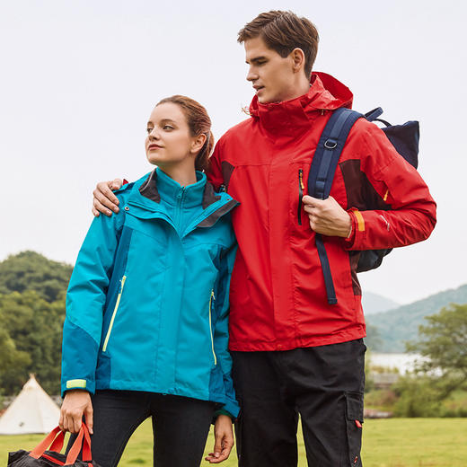 「三合一冲锋衣！数款配色」24山系户外冬季冲锋衣 男三合一两件套登山服女抓绒衣防寒保暖外套上衣 商品图2