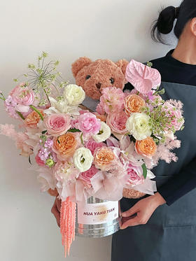 花间小熊 · 花桶