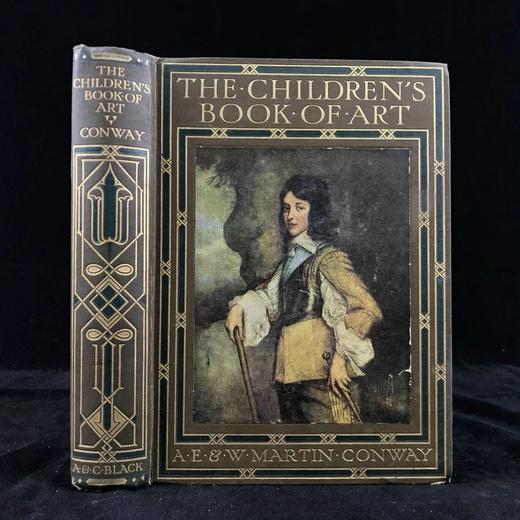 1909年 孩子的艺术之书 16幅彩色插图 漆布精装大32开 商品图0