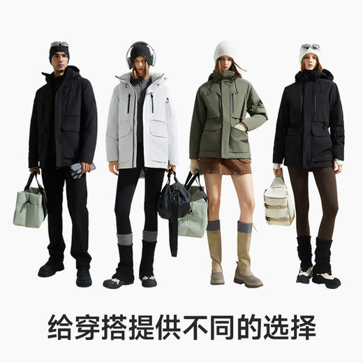 素湃SUPIELD宇航6.0星壳中长款保暖外套冬气凝胶气凝绒双重抗寒服 AG7484 商品图4