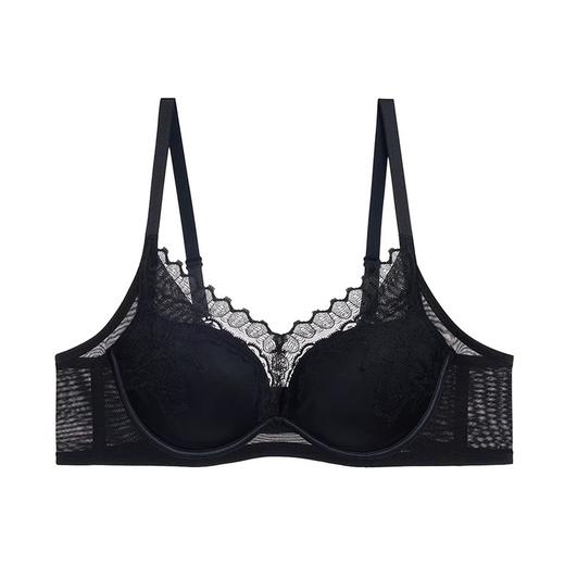 爱慕美体内衣女简塑3/4软钢圈水袋模杯小胸聚拢蕾丝文胸 商品图2