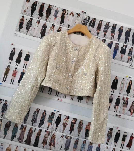 G08577#短款珠片外套 商品图0