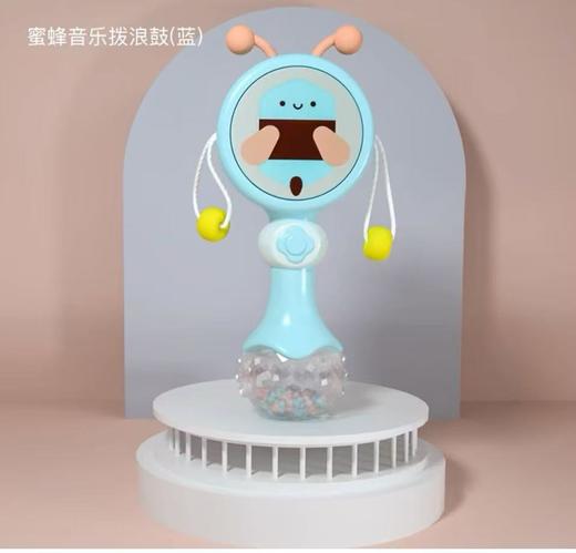 贝恩施婴儿拨浪鼓可啃咬 新生儿益智宝宝手摇铃音乐玩具3-6-个月 商品图2