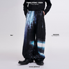 启世录TIWILLTANG"迹瀑浮焰"先锋闪验原创印花廓形工装堆叠长裤 商品缩略图0