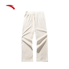 安踏灯芯绒长裤 女2024冬冬季新款高腰宽松直筒裤休闲裤子162447324N