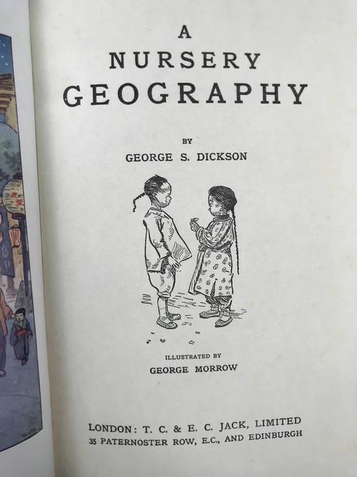 约20世纪早期 宝宝地理志 20幅彩色插图 漆布精装18开 商品图2