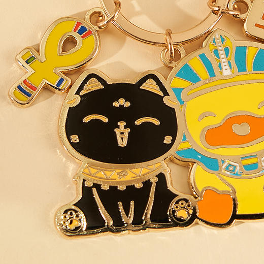 大英博物馆Bastet X B.Duck小黄鸭系列金字塔钥匙扣 商品图3