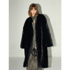 COCOBELLA仿貂绒横排工艺环保皮草外套长款保暖大衣FU3006-2 商品缩略图1