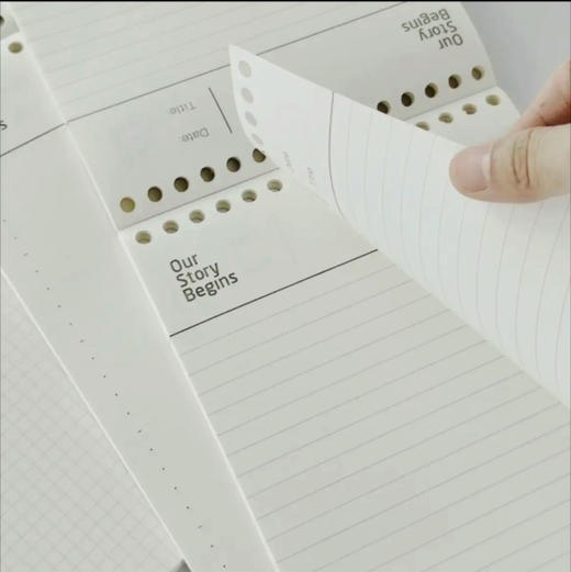 【基础款可撕拍纸本】初品 基础上翻拍纸本活页替芯本 约85g/本 商品图1