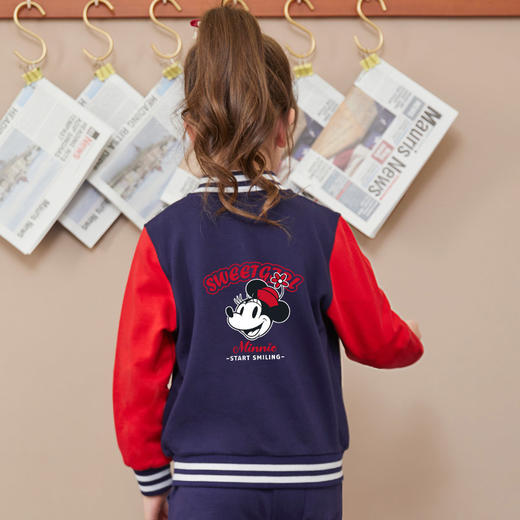 女童冬季外套2024新款儿童棒球服秋冬款女大童加绒上衣小女孩衣服 商品图2