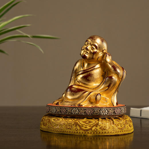 清 紫檀漆金罗汉像 商品图2