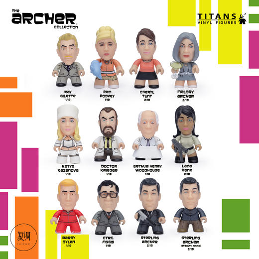 现货 Titans 风流007 盲盒系列 Archer 商品图0