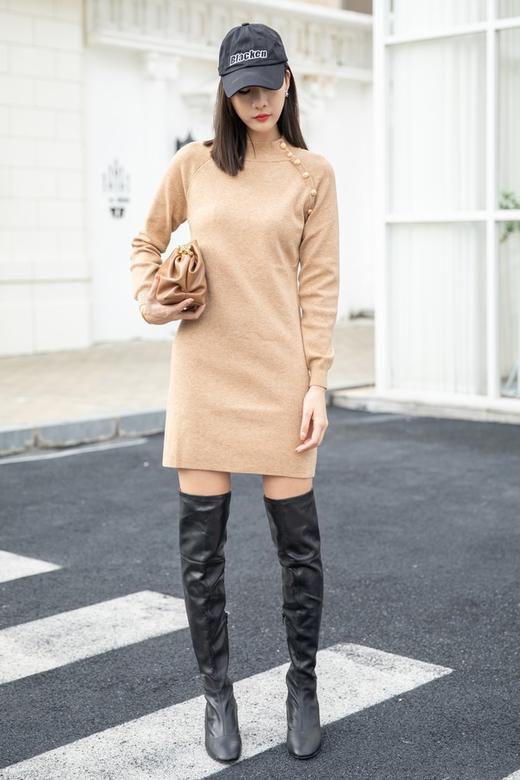 amadella 高领收腰包臀针织连衣裙 14692 商品图5