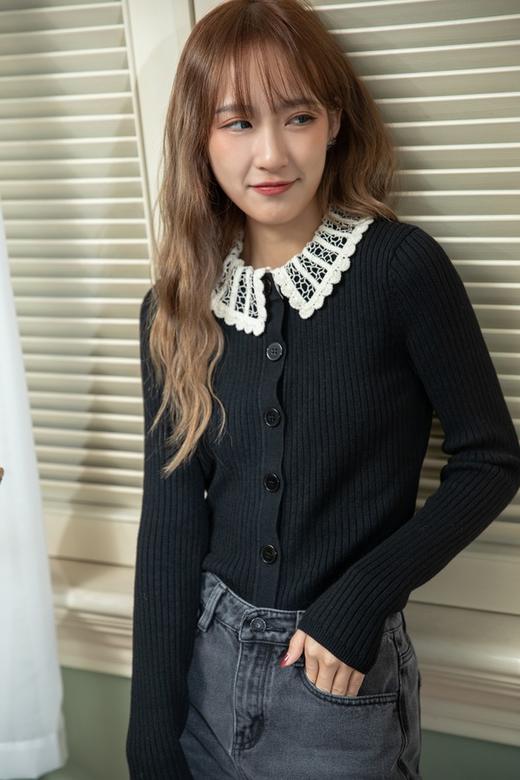 amadella 镂空领针织开衫 14706 商品图0