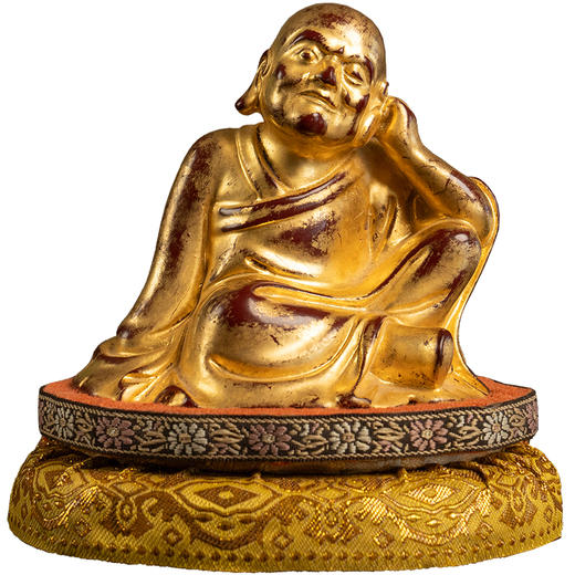 清 紫檀漆金罗汉像 商品图5