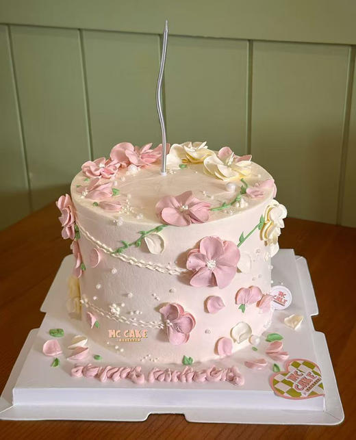 粉色ins裱花蛋糕/小碎花裱花蛋糕（蜡烛需要自行选择） 商品图0